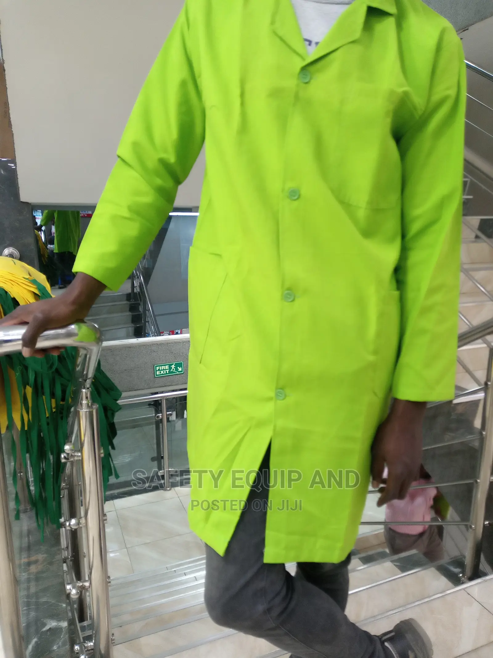Dust Coats-long Sleeved-line Green