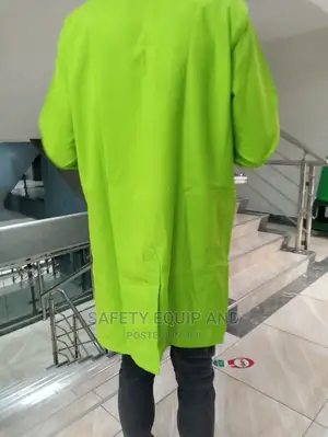 Safety Dust Coats-Lime Green-Slitted