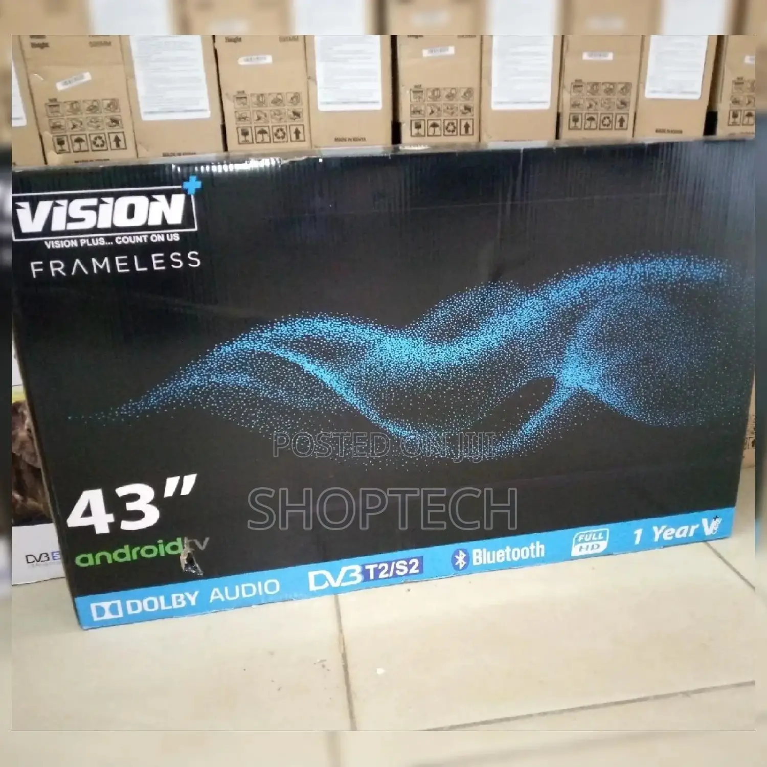Vision Plus 43 Inch Flameless Smart Android Tv