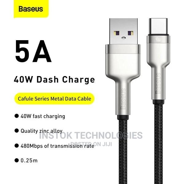 Baseus Cafule Series Metal Data Cable USB to Type-C 40W 0.25 - thumbnail 2