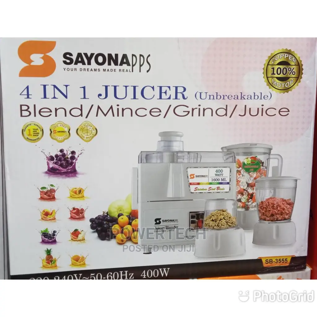 Sayona 4 in 1 Juicer
