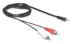 Audio Cable 3.5mm Stereo Phone Jack Male Plug to 2x RCA Male