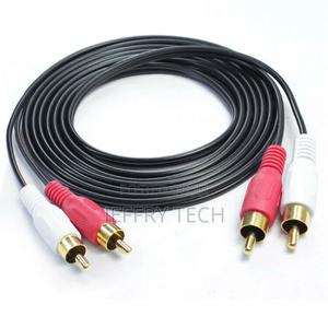 Stereo Audio Vedio Cable 2 RCA to 2 RCA Red White RCA 15M - thumbnail 2