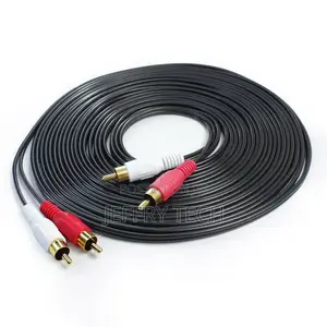 Stereo Audio Vedio Cable 2 RCA to 2 RCA Red White RCA 15M