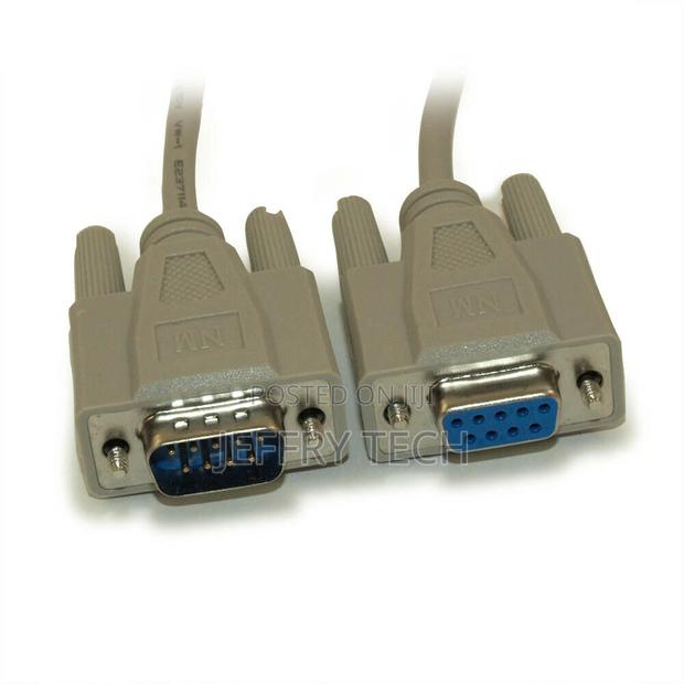 5m Serial Cable DB9/DB9 RS232 Male to Female Cable - thumbnail 2
