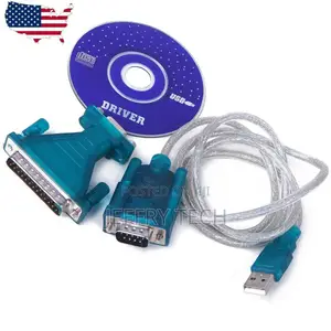 USB 2.0 to RS232 COM Port 9 Pin Serial DB25 DB9 Adapter Cabl