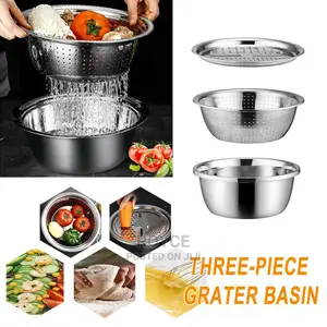 3pc Multifunctional Stainless Steel Basin