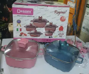 22pcs Square Dessini Granite Nonstick