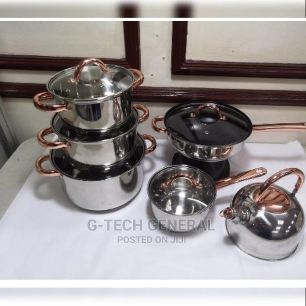 12pcs Stainless Steel Cookware Set - main view