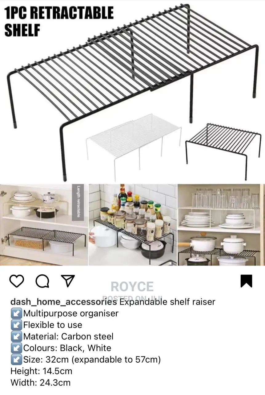 Expandable Shelf Raiser