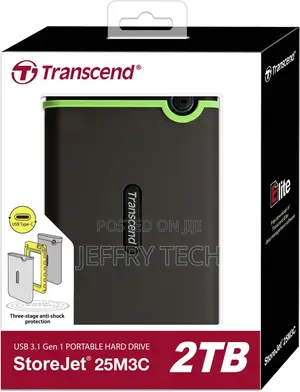 2TB Transcend USB3.1 Type-C Storejet 25M3C 2.5-Inch External