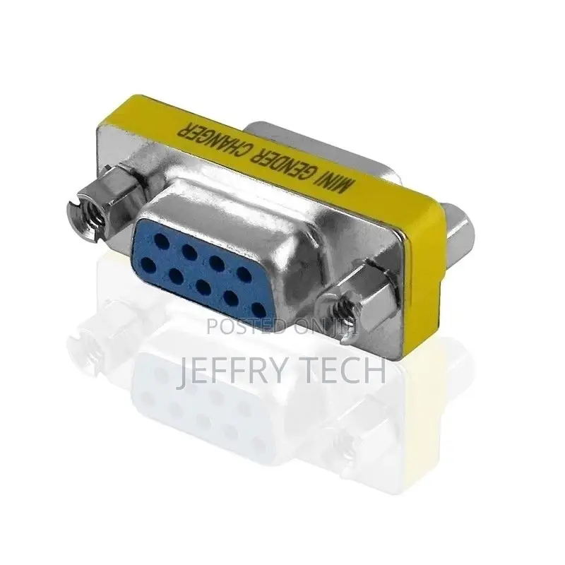 D-Sub 9 Pin Female Null Modem Female Adapter Connection Conn