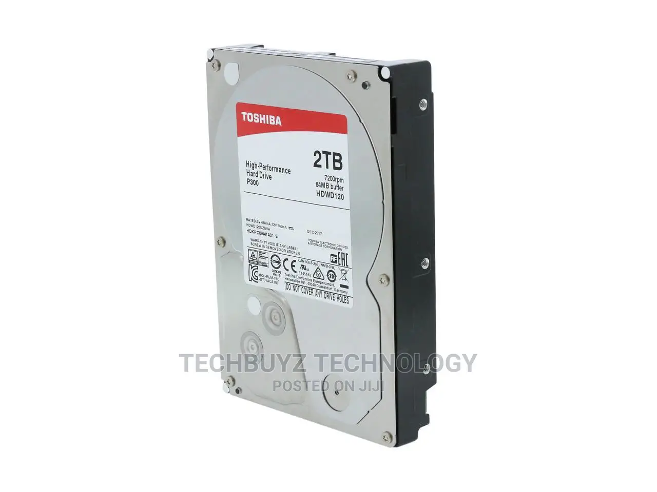 Toshiba Desktop HDD P300 3.5" - 2TB - 7200RPM - 64MB