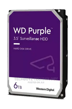 WD Purple Surveillance Hard Drive - 6 TB, 128 MB, 5640 RPM