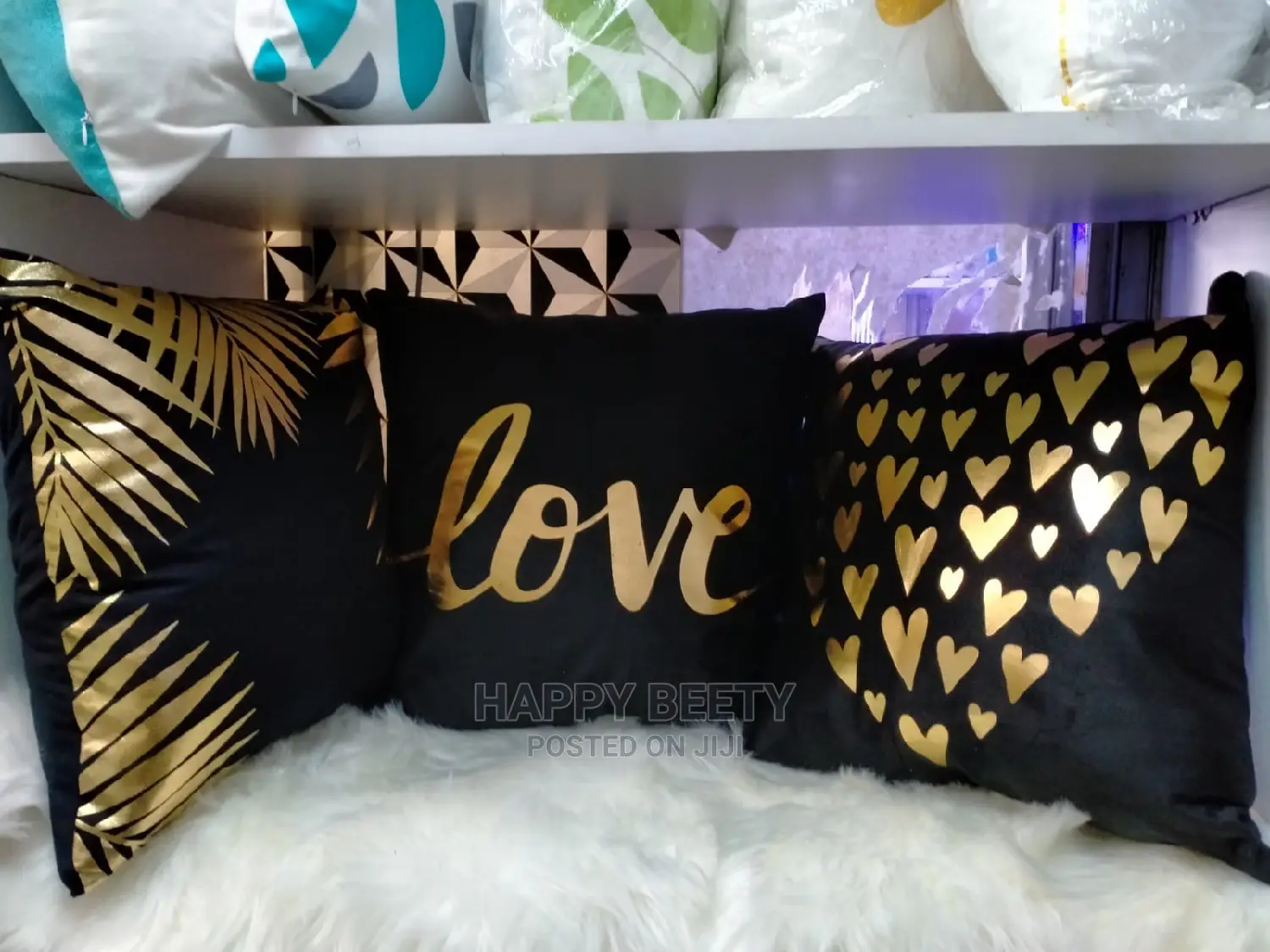Throw Pillows(Gold Themed)