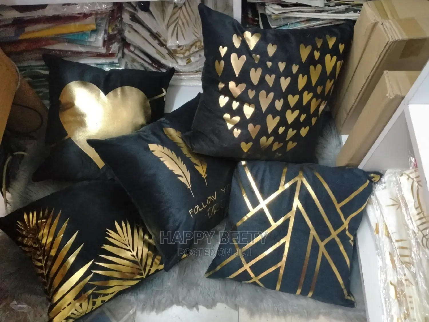 Throw Pillows(Gold Themed)