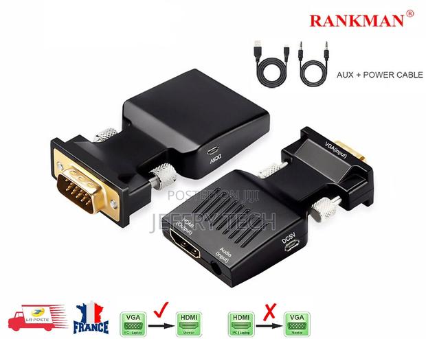 Converter Vga to Hdmi Converter Adapter With Audio 3.5 Mm