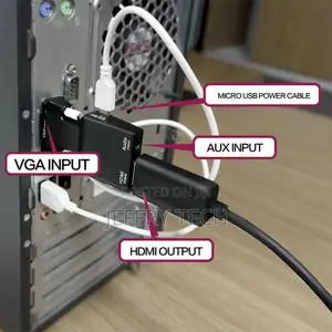 Converter Vga to Hdmi Converter Adapter With Audio 3.5 Mm