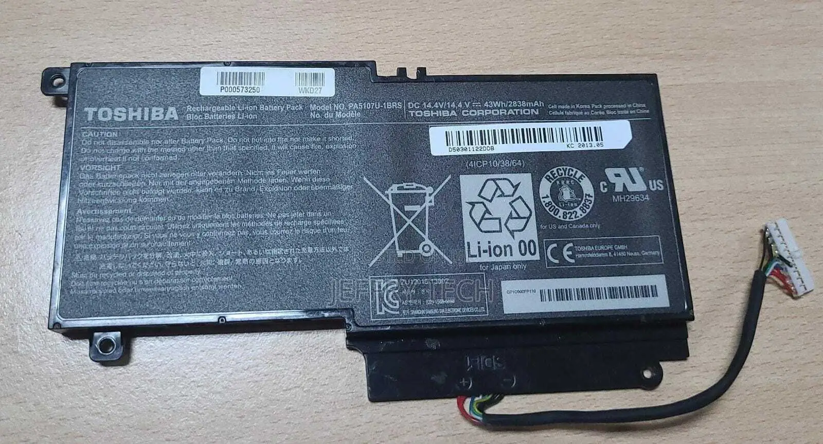 Pa5107u-1brs 43wh Genuine Battery Toshiba L45d L55t L50-A P5
