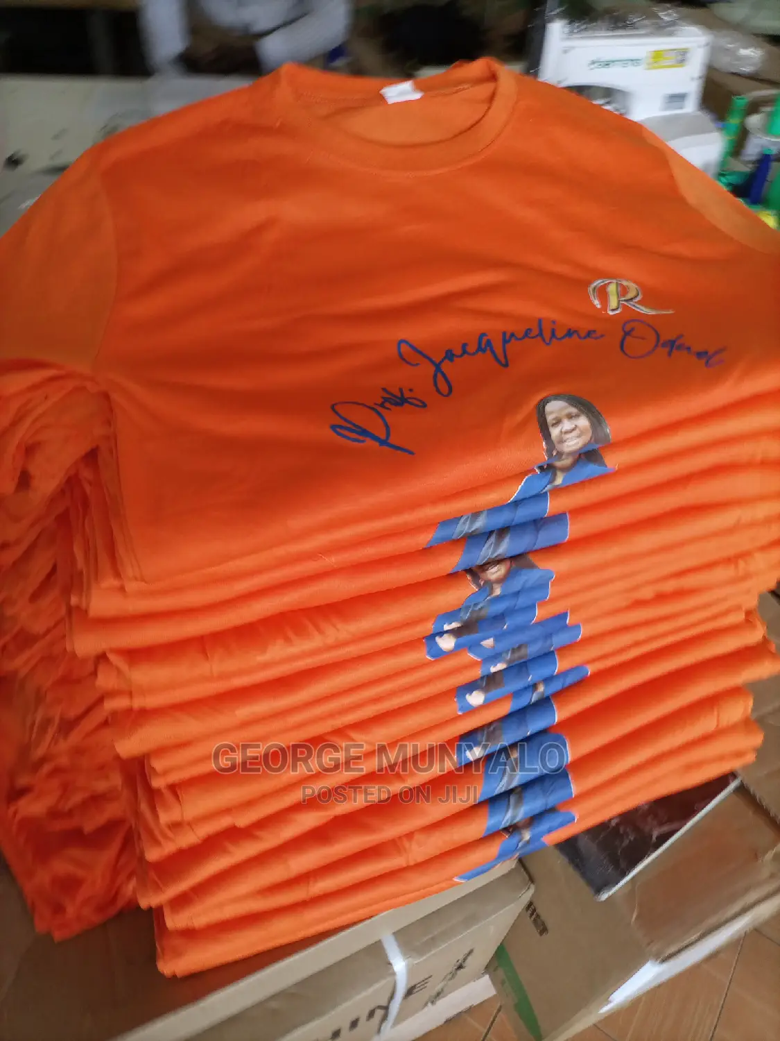 Round Neck Orange T-Shirts