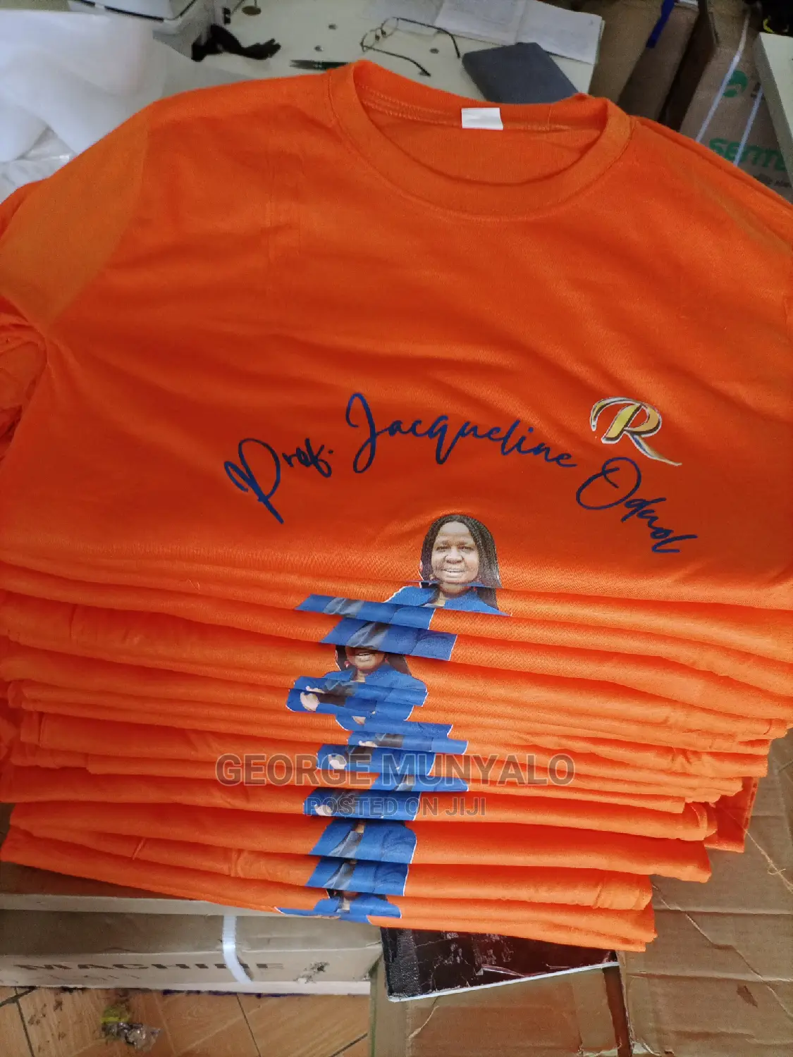 Round Neck Orange T-Shirts