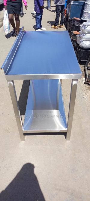 Stainless 4 Feet Long Working Table - main view