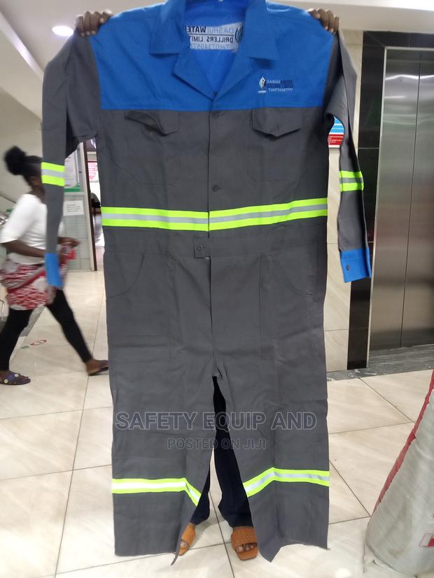 Safety Overalls-Blended With Blue and Grey