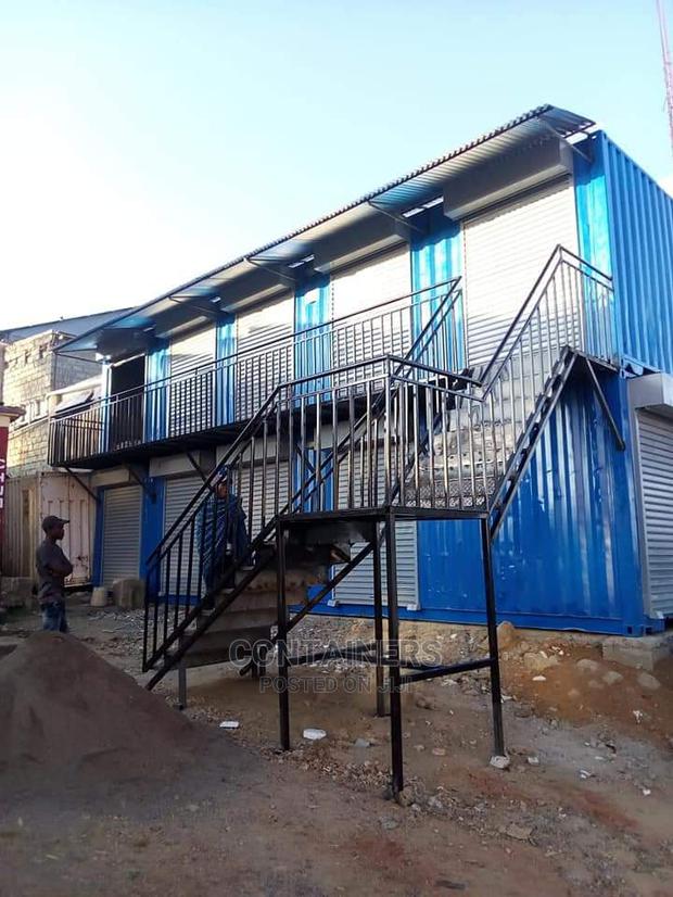 40ft Container Stalls Work in Progress - main view