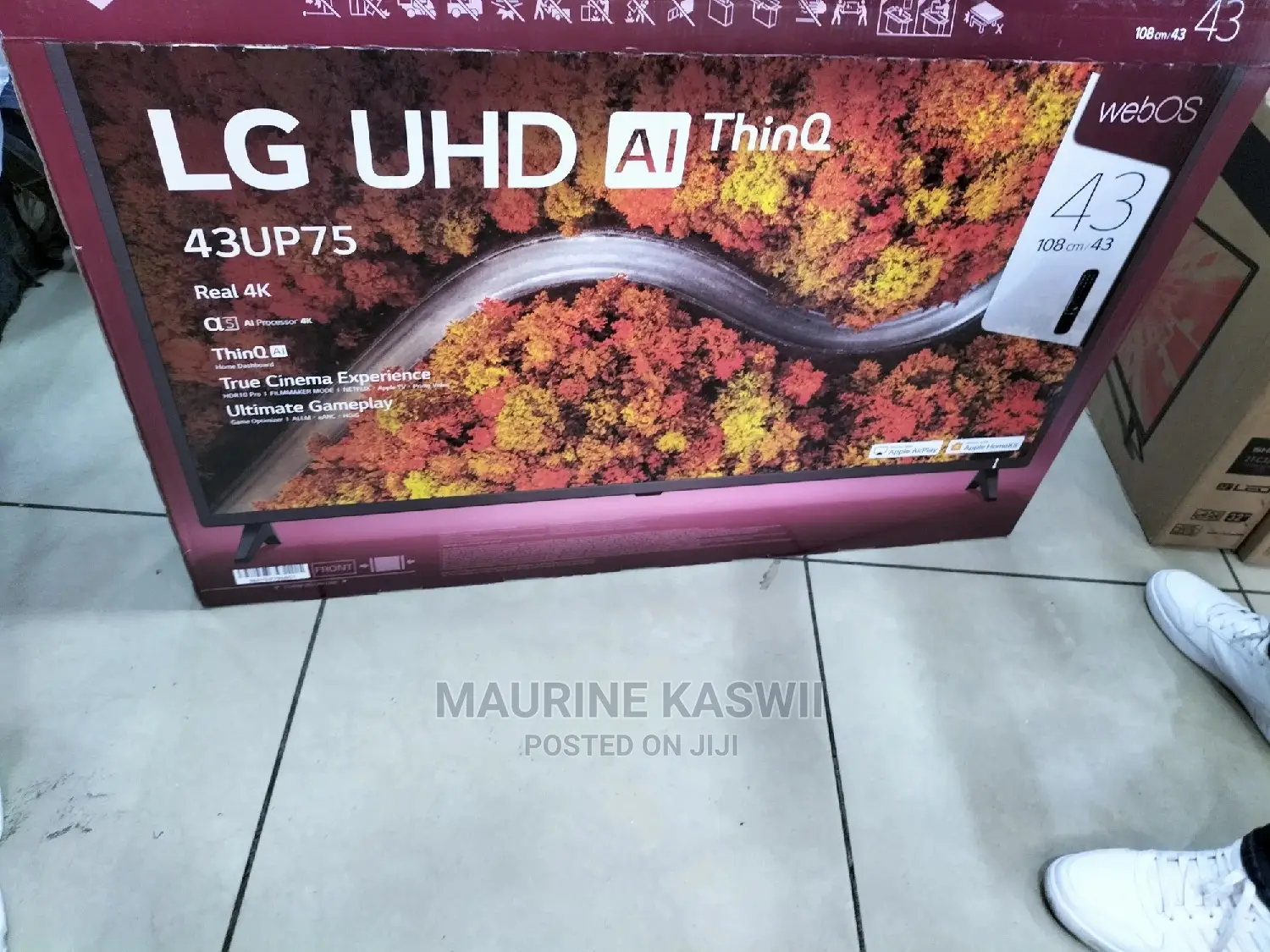 LG 43′′ 43UP7750PVG Smart UHD TV With Built In