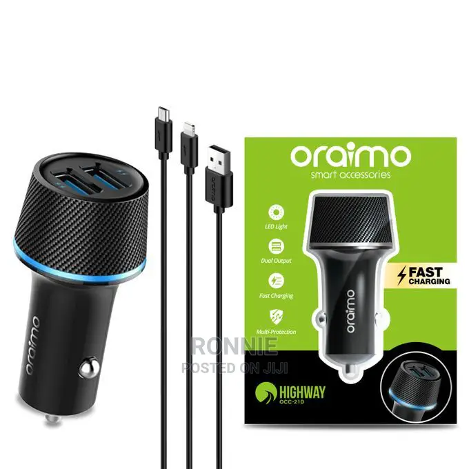 Oraimo 2 USB Fast Car Charger