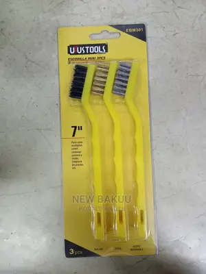 Wire Brush Set With 3 Brushes 7" Uyustools-3pc/Ebm301