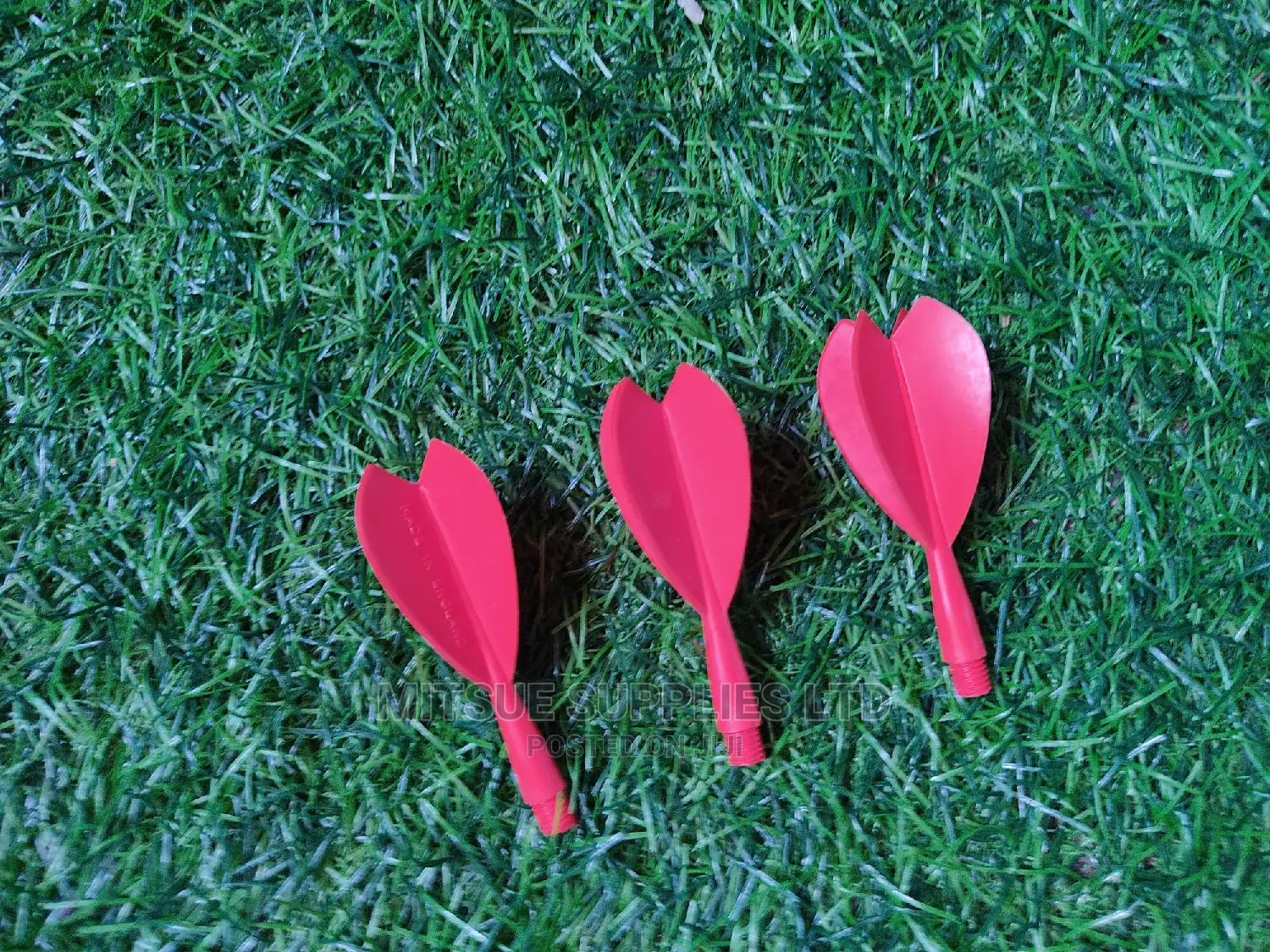 A Set of 9 Dart Flights - Red