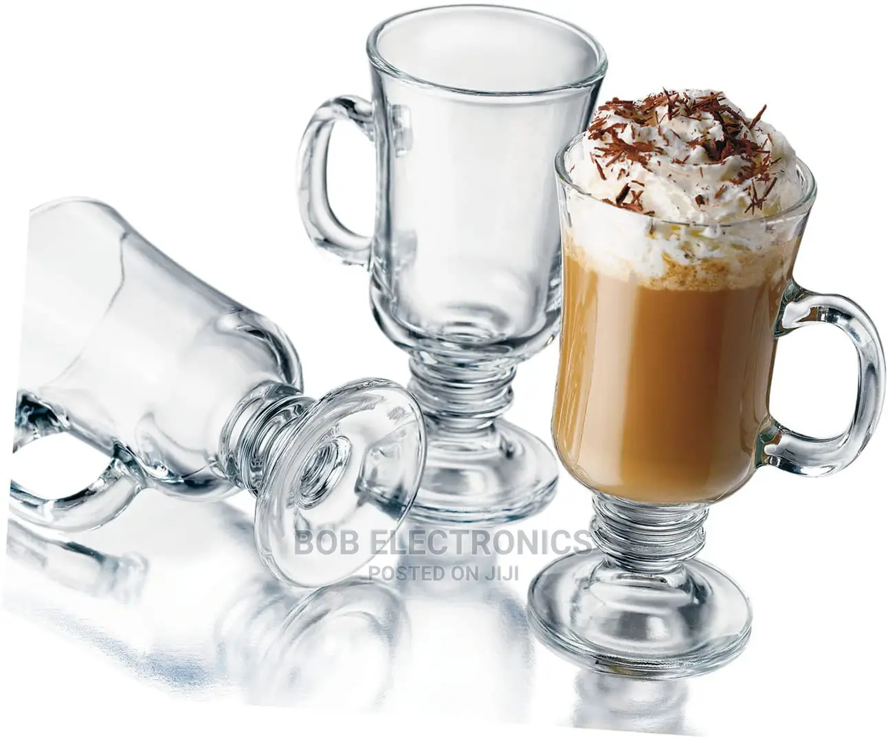 6 Irish Glass Mugs