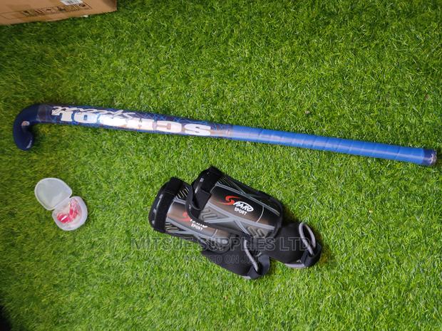 Intermediate Level Hockey Combo ( Stick, Shin Mouth Guard)