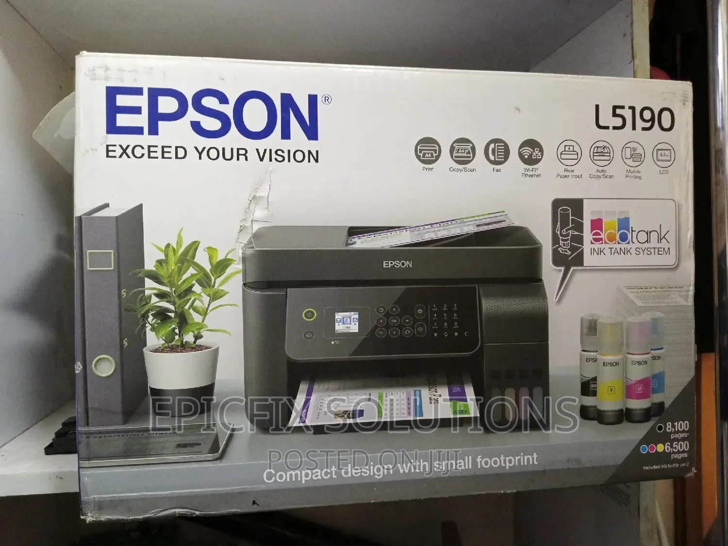 L5190 EPSON With Warranty Advantage.