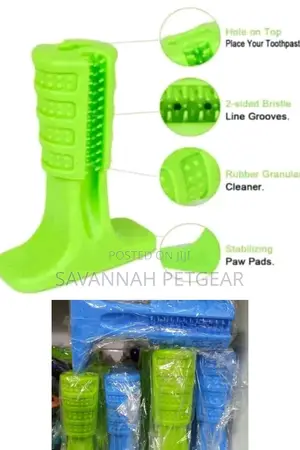 Rubber Dog Bone Toy Tooth Brush Treats