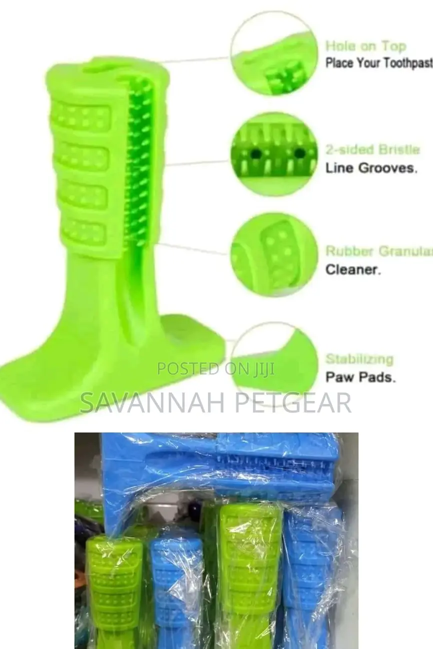 Rubber Dog Bone Toy Tooth Brush Treats
