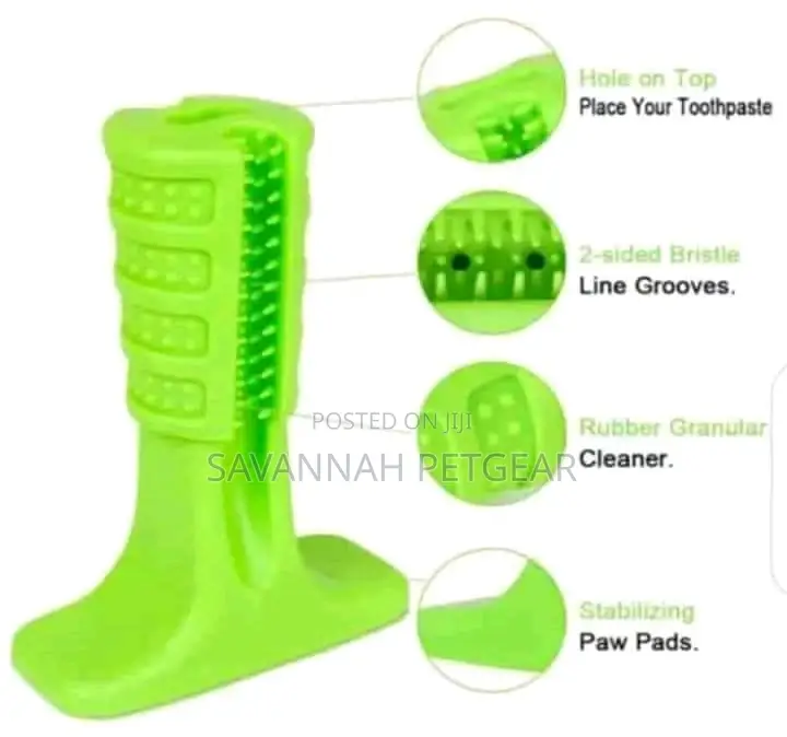 Rubber Dog Bone Toy Tooth Brush Treats