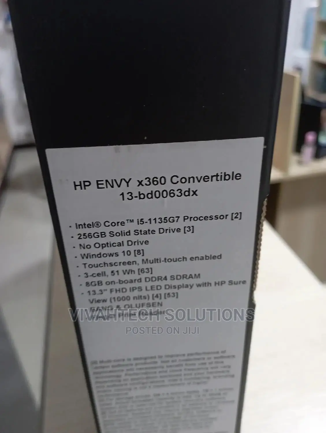 New Laptop HP Envy 13 8GB Intel Core I5 SSD 256GB