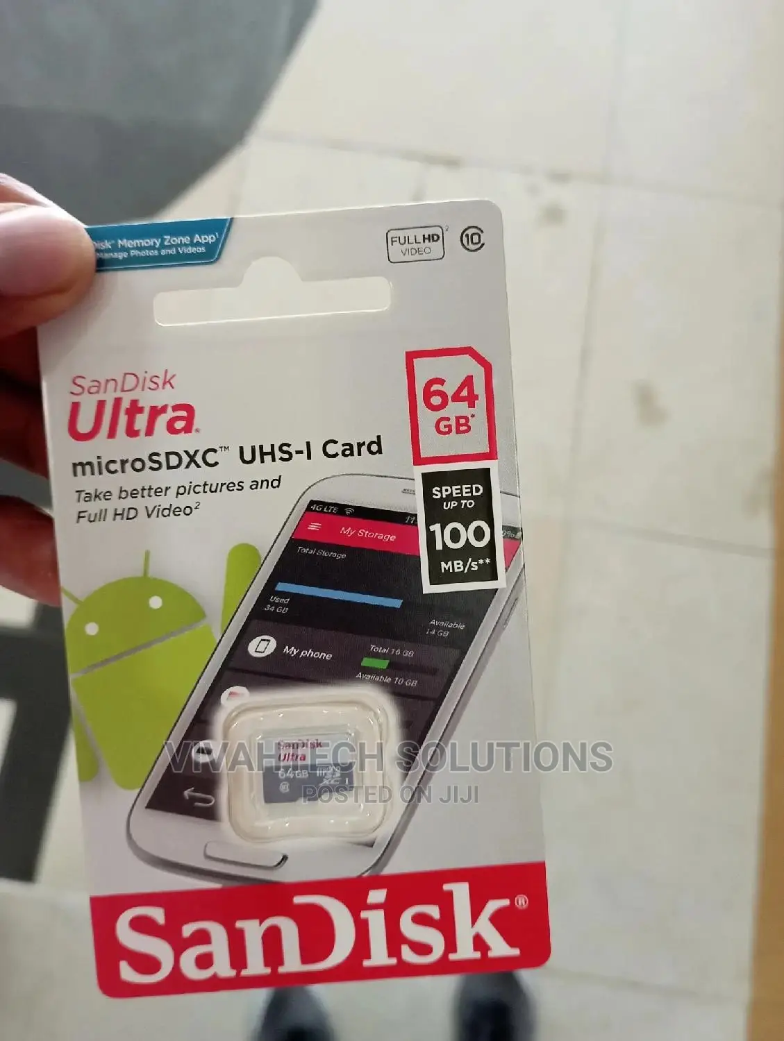 Sandisk Microsd CLASS 10 100MBPS 64GB