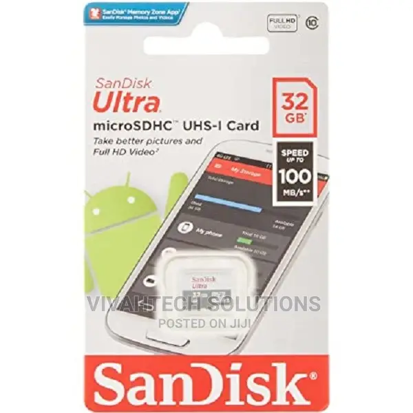 Sandisk Microsd CLASS 10 100MBPS 32GB