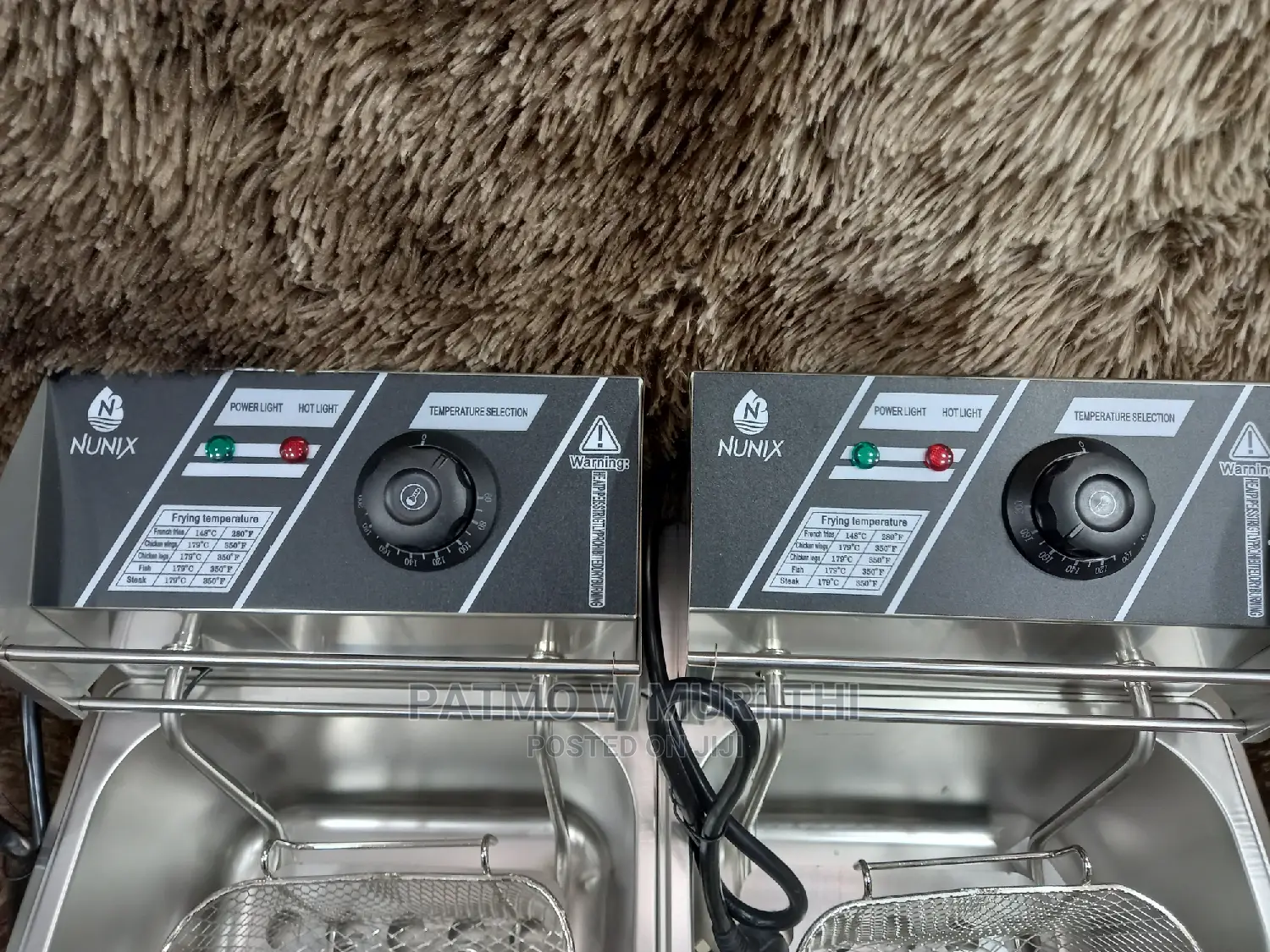 Double Chips Fryer Stainless Steel Deep Fryer -6 L + 6l