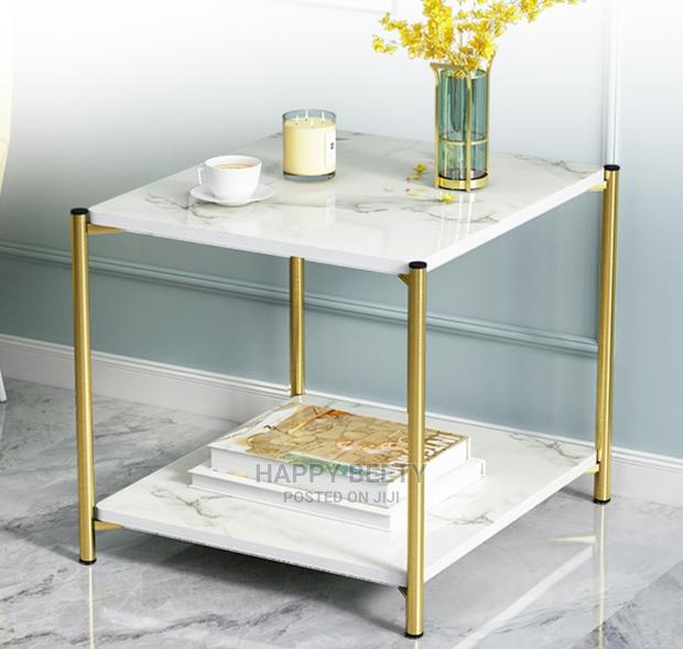 Double Top Effect Marble Table - main view