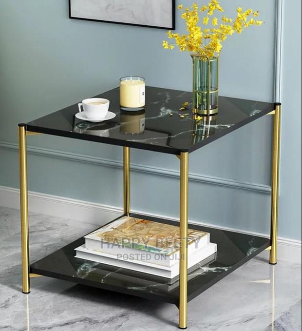 Double Top Marble Effect Table - main view