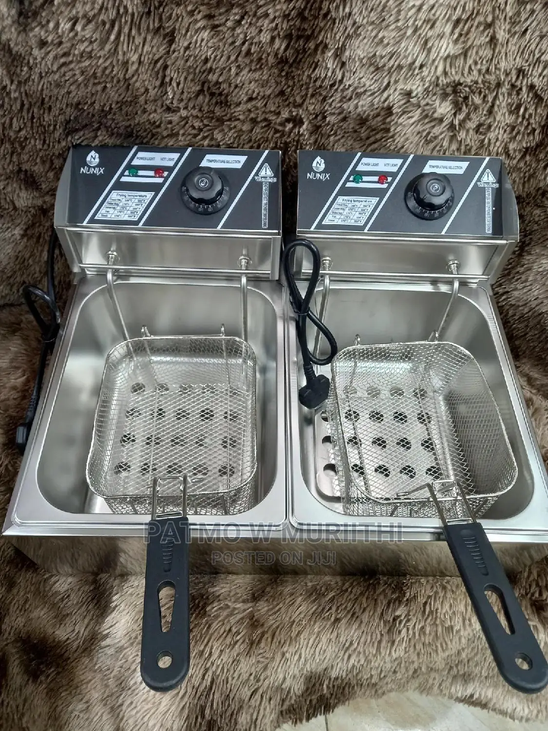 Double Chips Fryer Stainless Steel Deep Fryer -6 L + 6l