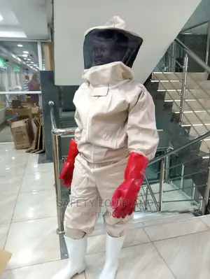 Safety Bee Uniforms-With Red PVC Gloves