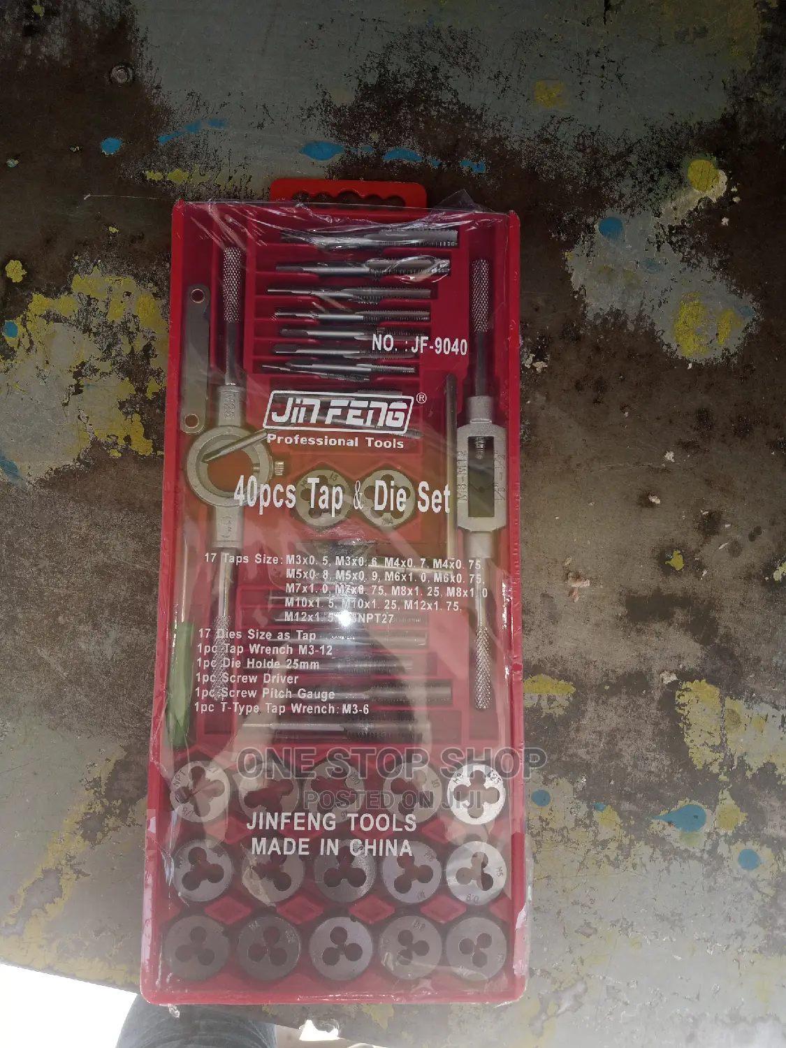 40pcs Professional Metric Tap Wrench and Die Set