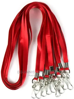 Red Lanyards Branded