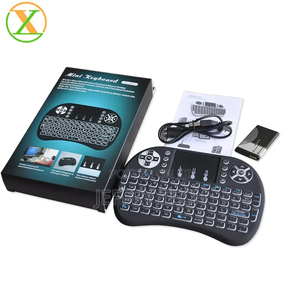 Smart Keyboard Rechargeable Battery Mini Keyboard Rii I8+ Mi