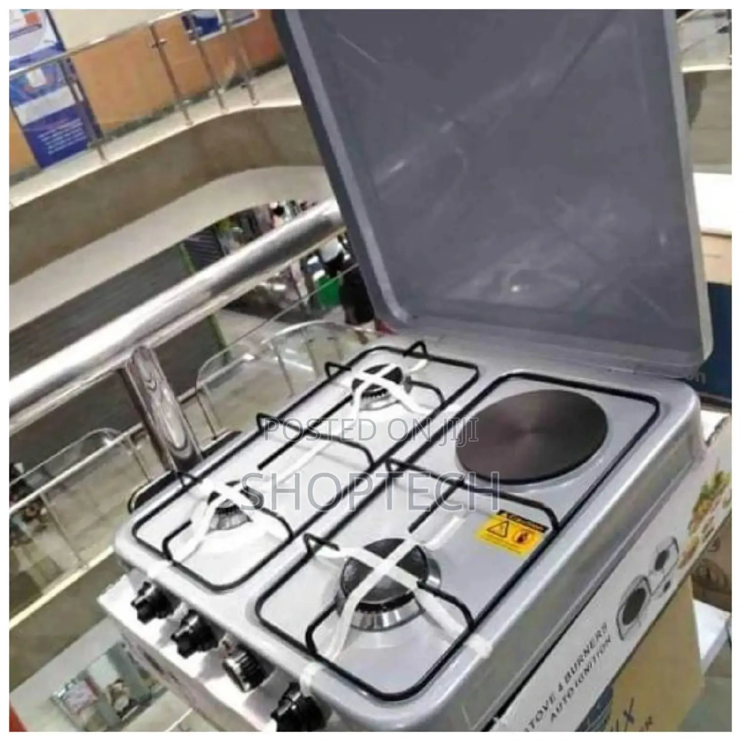 3 Gas + 1 Electric Hot Plate Gas Stove, Nunix